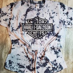 Tie Dye Harley Davidson Shirt